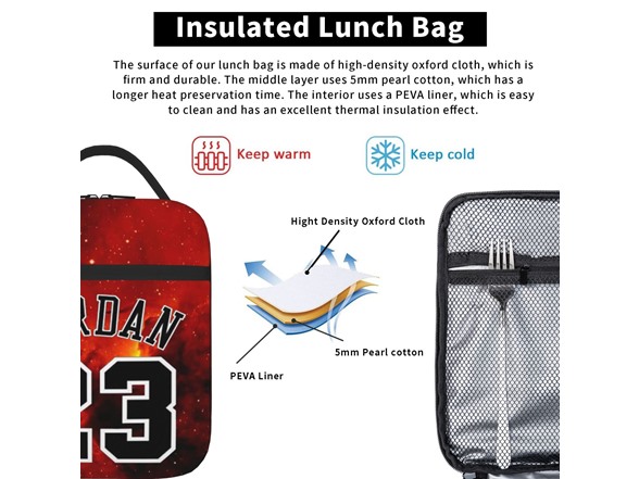 Auqizbx Basketball 23 Lunch Bag