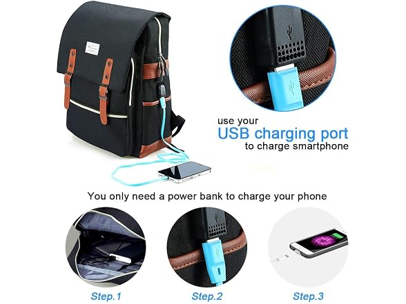 Modoker Vintage Laptop Backpack for Wom