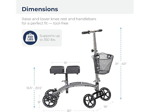 Drive Medical Adjustable Steerable Knee