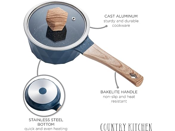 11-Piece Non-Stick Cast Aluminum Cookware Set