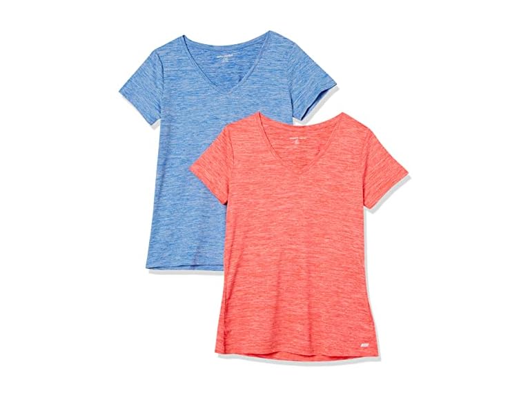 Amazon Essentials Womens Short-Sleeve V-Neck T-Shirt 2 Pk - Gallery 9