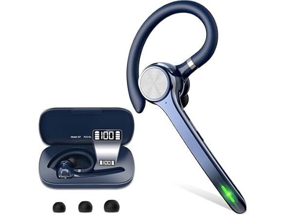 HEIBAS Bluetooth Headset (Blue)
