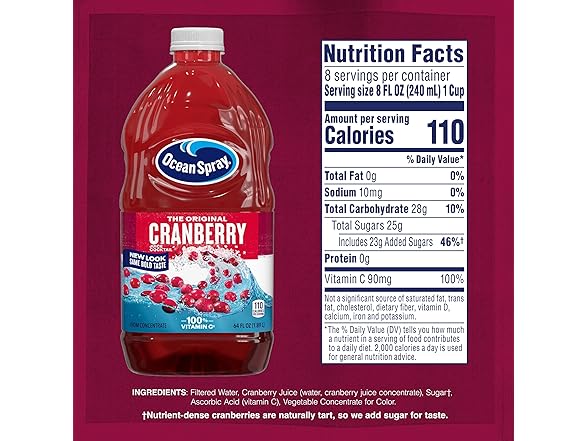 Ocean Spray Cranberry Juice Cocktail, 64 oz.