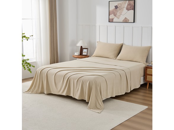 Kathy Ireland Jersey Knit Cotton Sheet Set