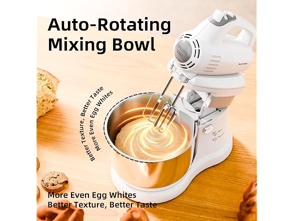 Vikaluz 3.2QT 2-in-1 Stand Mixer