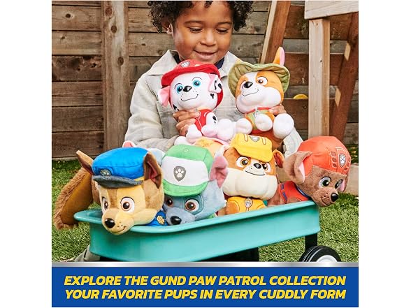 Paw Patrol GUND Rubble Plush Weighted 8”