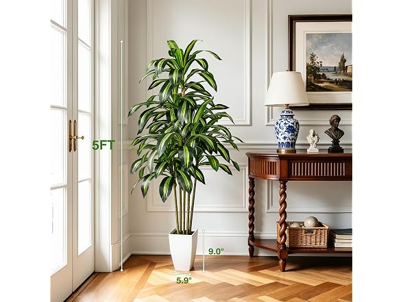 LuceAlberi 5FT Artificial Dracaena Tree