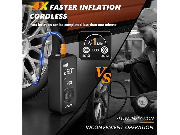 ZUZEE Tire Inflator Portable Air