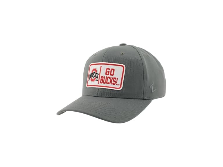 ZHATS Standard NCAA Officially Licensed Hat Competitor Patch Defer Gray, Grey, ,Ohio State Buckeyes