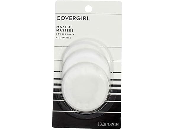 Cover Girl 10067 3 Count Make Up Masters Powder Puffs