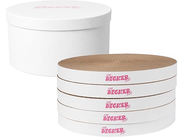 Kate 12 Inch Cardboard Cat Scratcher Pads, White