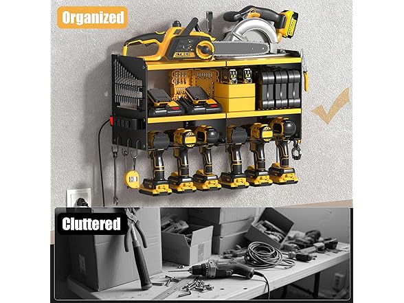 Power Tool Organizer Charging Station