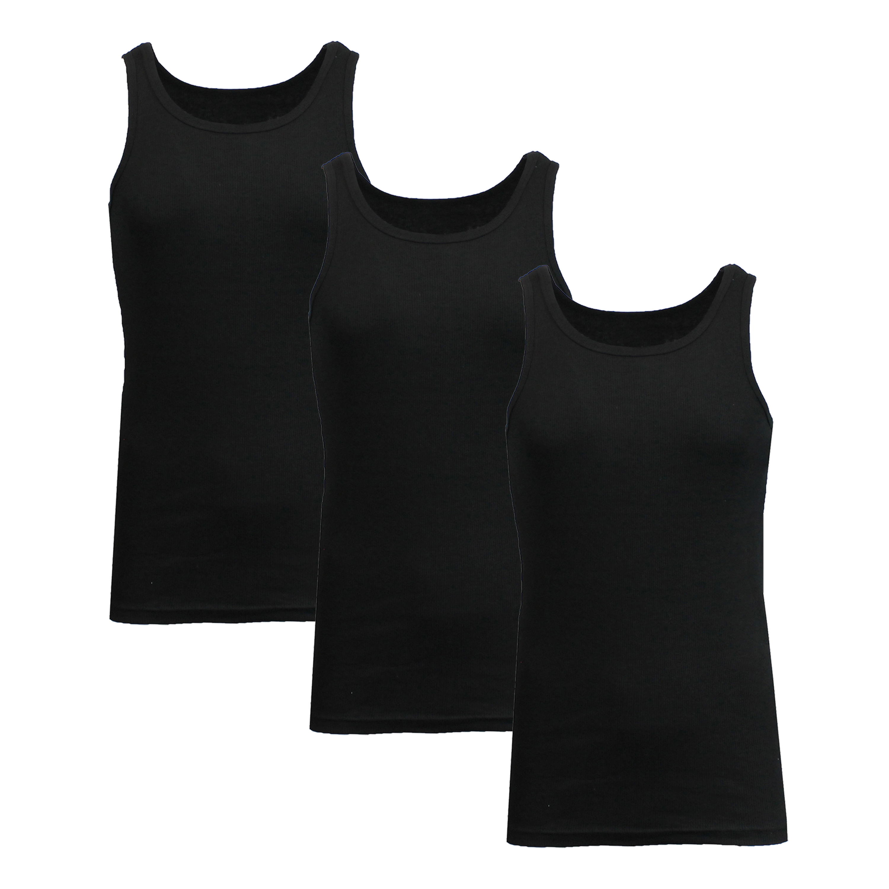 3 or 5PK Men's Heavyweight Ribbed Tank Top - Gallery 39