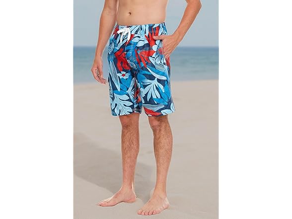 Kanu Men's Navy/Red Swim Trunk (S)