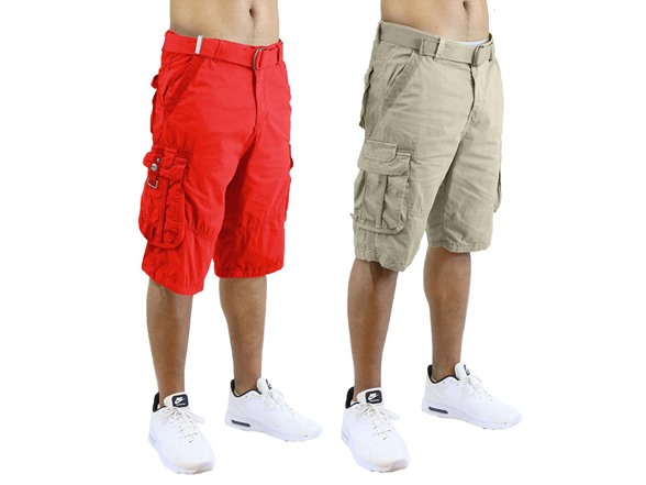 Red & Light Khaki