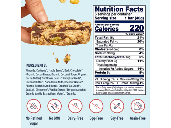 (18ct) YES BAR Gluten-free Snack Bars - Best Sellers