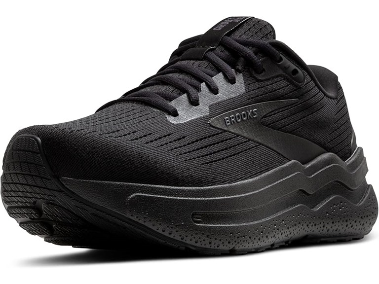 Brooks Mens-Ghost Max 2 - Black/Black/Ebony SZ- 9