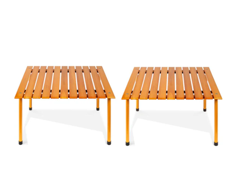SONICGRACE 27.5 x 27.5 x 16.5 All Purpose Foldable Wooden Ta