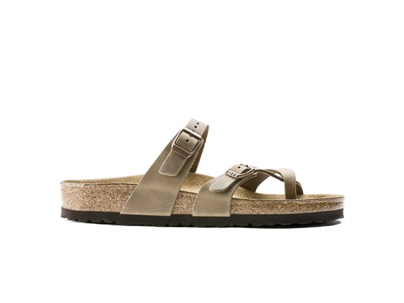 Birkenstock Unisex Mayari Oiled Leather Tobacco Brown