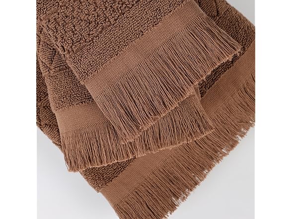 Superior 3PC ROLLA Bath Towels, Chocolate