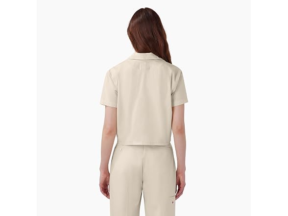 Dickies Women's (XL) WORK SHIRT CROPPED SS W