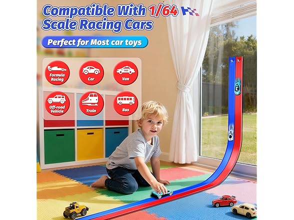 EYEFEAT Double Lane Race Car Track