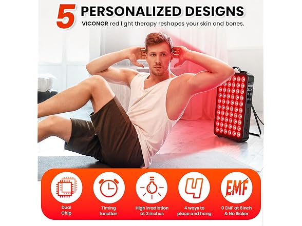 Viconor Red Light Therapy for Body Black