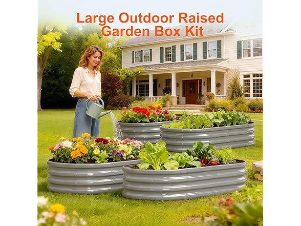 Rakukiri Raised Outdoor Garden Bed