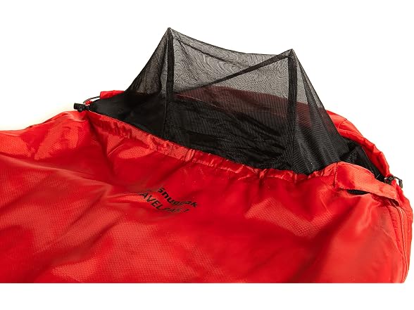 Snugpak Travelpak 1 Sleeping Bag with Mosquito Red
