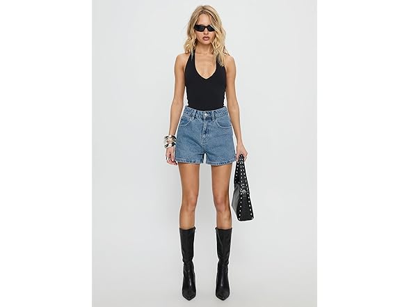 Princess Polly Women's (8) Tropicana Shorts Denim