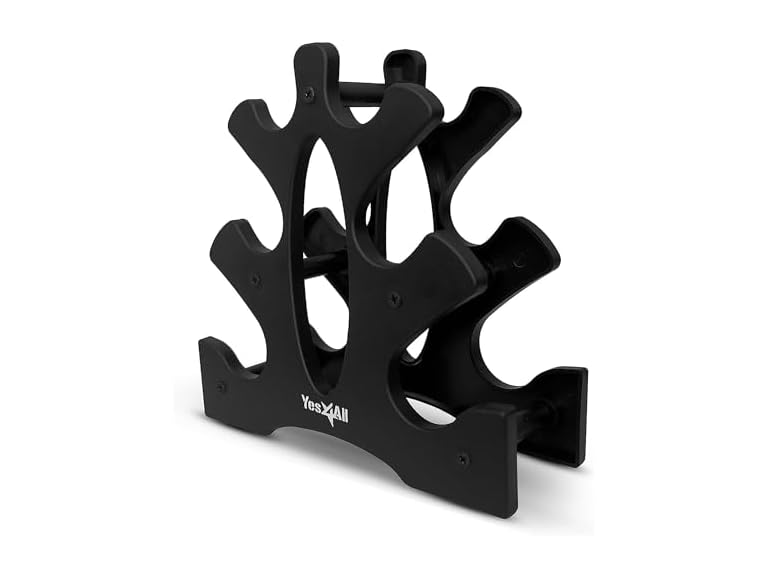 Yes4All Neoprene Dumbbell Set with Rack
