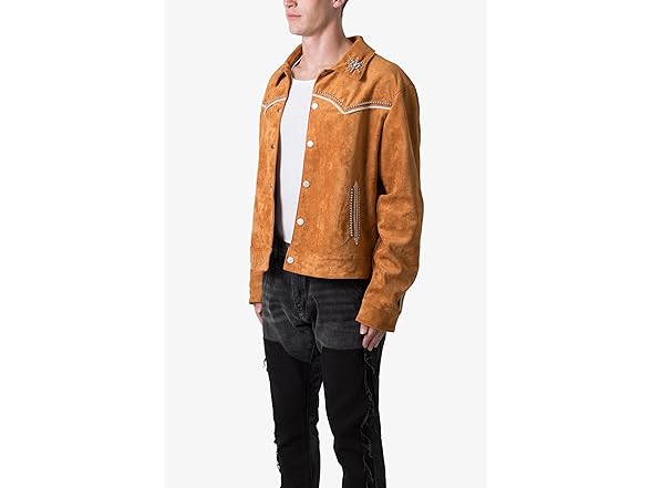 Men's Suede Jacket Orange