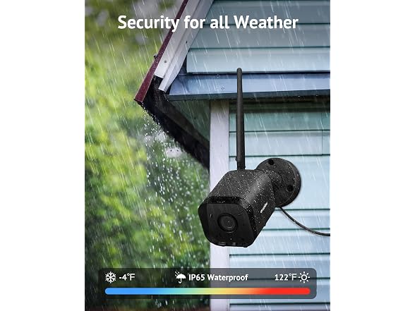 La View B9 Outdoor Security Cameras 1080P 2PK Black