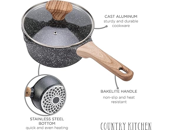 Country Kitchen YCASPF5 GRY Country Kitchen Nonstick I