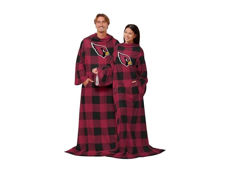 CARDINALS Buffalo Plaid Throw (48x71)