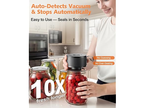 Electric Mason Jar Vacuum Sealer Kit