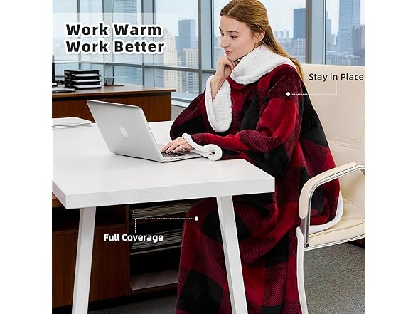 IFNOW Sherpa Wearable Blanket