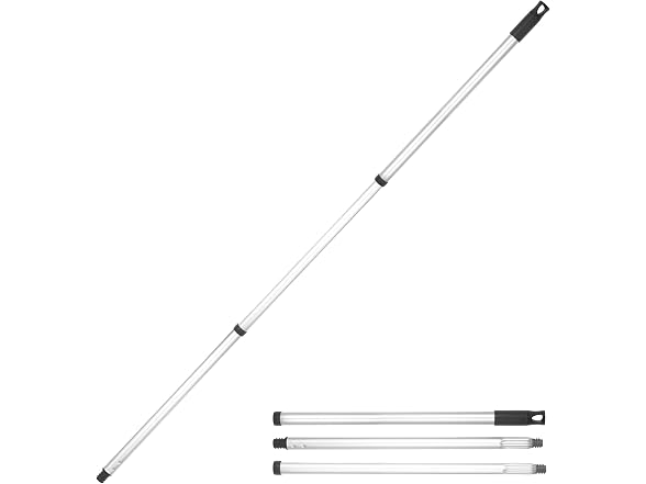 Superio Heavy Duty Metal Mop Handle 48in 2 Pack