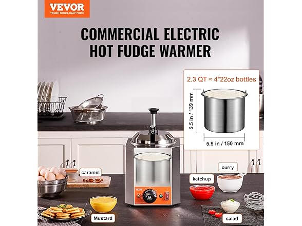 VEVOR Electric Cheese Dispenser with Pump