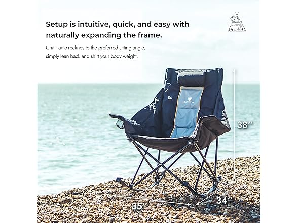 Dowinx Oversized Rocking Camping Chair