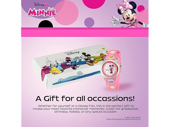 Disney Kids'  Minnie Mouse Steel Watch