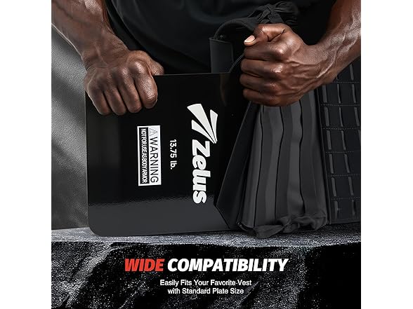 Black Weighted Vest Plates 13.75lbs