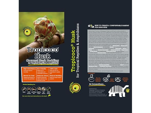 Galápagos (05020) Tropicoco® Husk Bedding for Reptiles