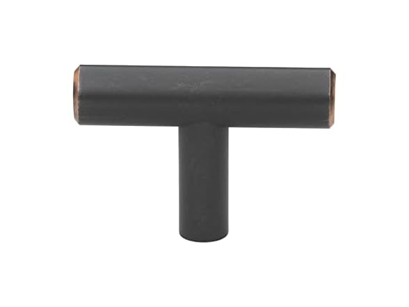 2" Oil Rubbed Bronze T-bar Knobs 10Pk