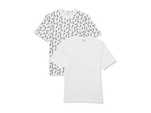 White/Pineapple Print