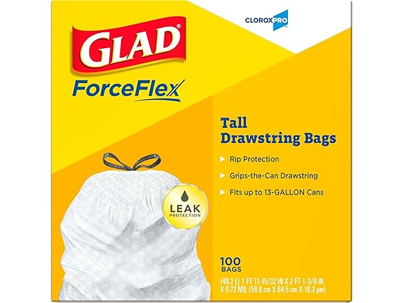 CloroxPro Glad ForceFlex 13 Gallon Tall Kitchen Bags
