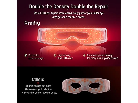 Amifiy Red Light Therapy Eye Mask Pink