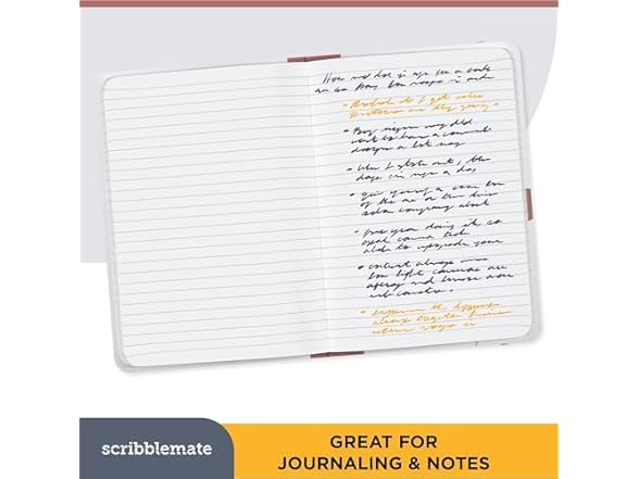ScribbleMate Lined journal notebook