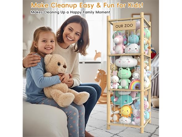 POOSIDE Stuffed Animal Storage Organizer