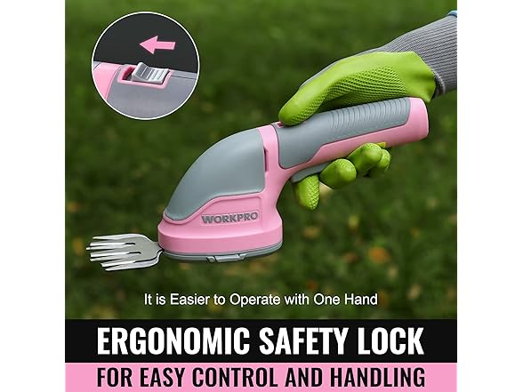 WORKPRO 2-in-1 Grass Shear Pink